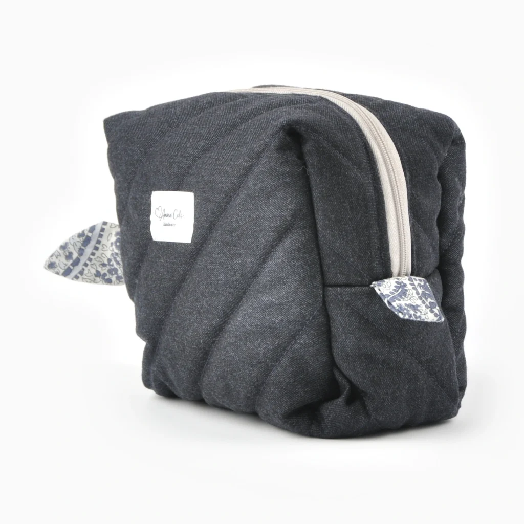 Kosmetyczka Granat z Palisandrem — Outlet, 18 × 14 × 9 cm — widok główny